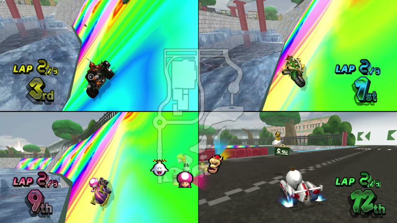 Mario Kart Wii Custom Tracks ✦ 4 Players #289