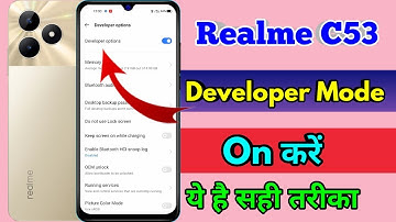 how to on developer mode in realme c53 | realme c53 developer option on kaise kare