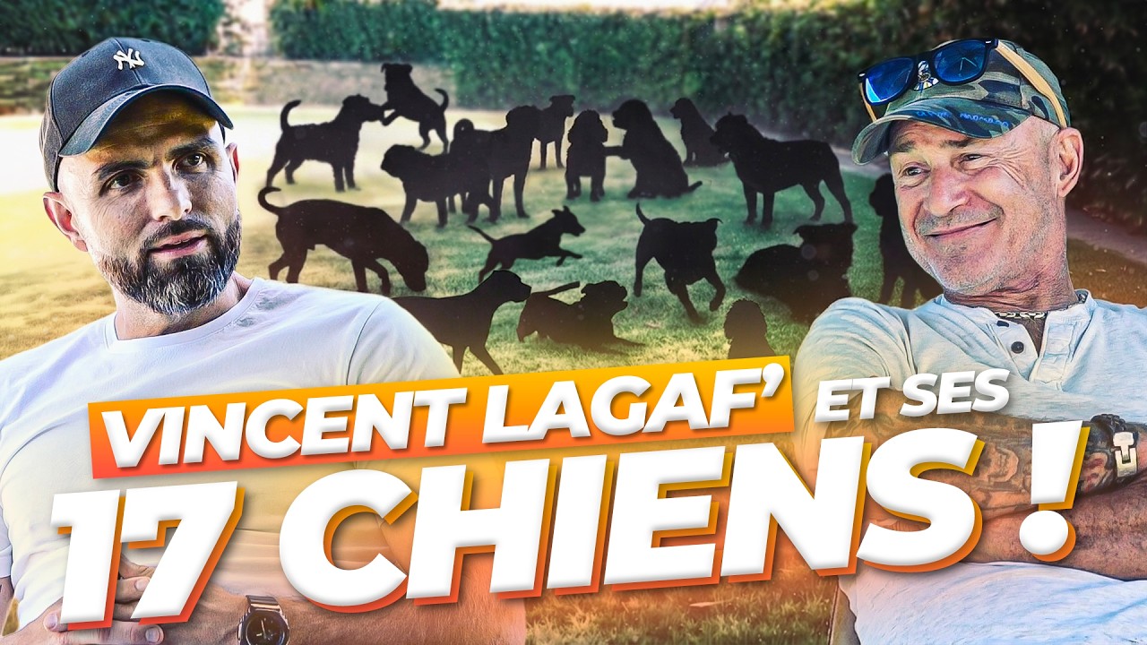 La folle vie de Vincent Lagaf’ et ses 17 chiens !