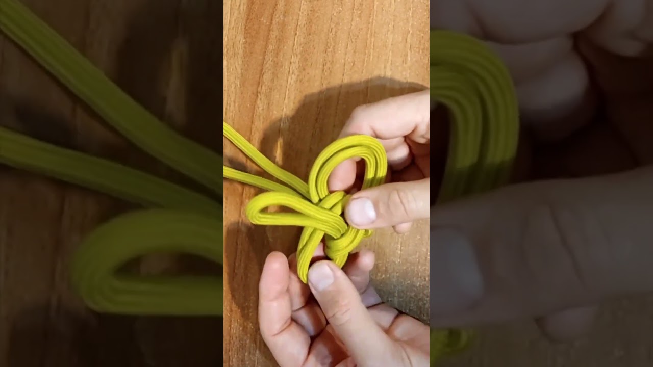 An amazing knot using just one rope&hellip; a luxury accessory idea