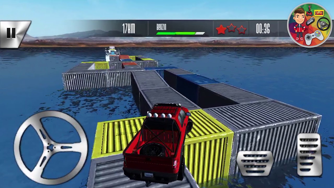 Kirmizi Kamyonet Oyunu Direksiyonlu Araba Oyunu Color Oyun