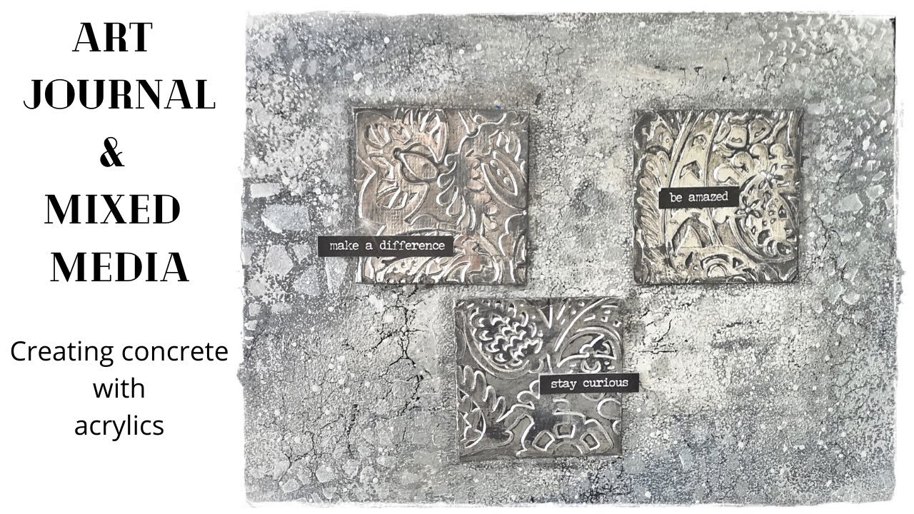 Make a difference, stay curious - Art Journal August 2019 paper mache