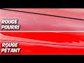 Rnovation dune peinture auto terne  de rouge pourri  rouge ptant 