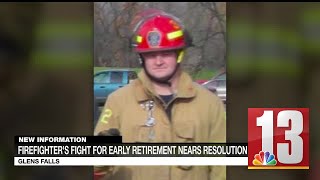 Firefighter's fight for early retirement nears resolution