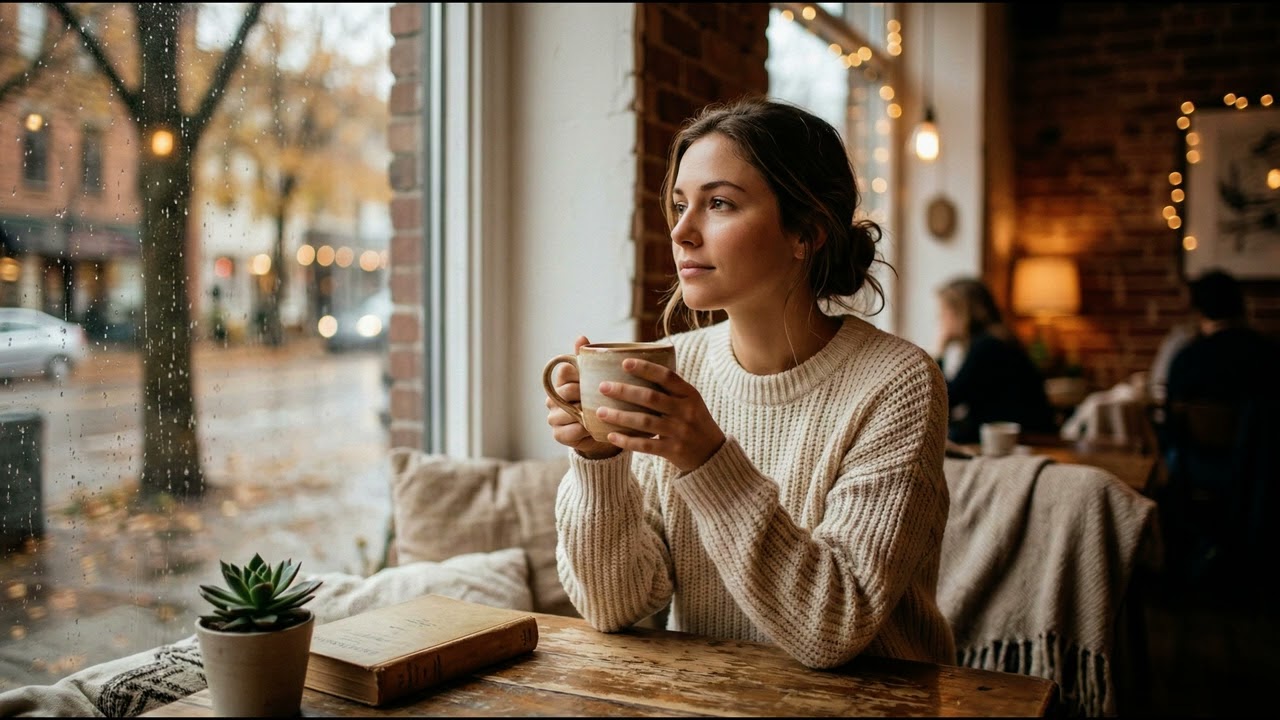 French Cafe Music – Cozy Rainy Day Coffee & Books Ambience