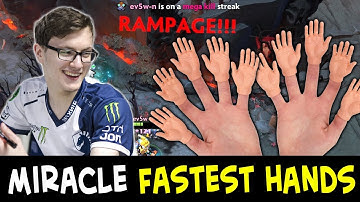 Miracle FASTEST hands in Dota — RAMPAGE Tinker vs super LATE Terrorblade