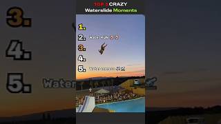 Funniest Waterslide Moments 😭 WAIT FOR NUMBER 1  #trending #funny #fails #top5