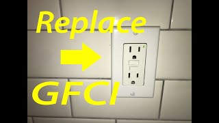 how to replace a gfci outlet - replace a kitchen outlet