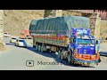 Overload Trucks Mercedes Benz Actros and NG 2635 Trucks On Torkham Road