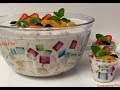 Ensalada de Gelatina Con Yogurt Natural (postre liquido)