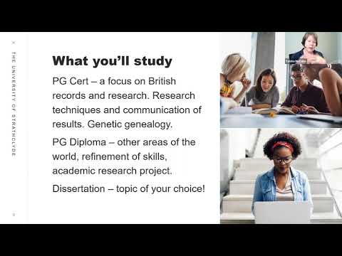 MSc Genealogical, Palaeographic & Heraldic Studies 2021 Webinar