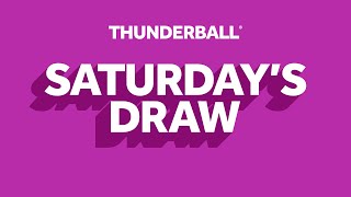 The National Lottery Thunderball draw results from Saturday 18 May 2024