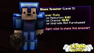 so I found 18 Blaze Spawners in the NETHER! - LemonCloud (Minecraft SKYBLOCK #2)