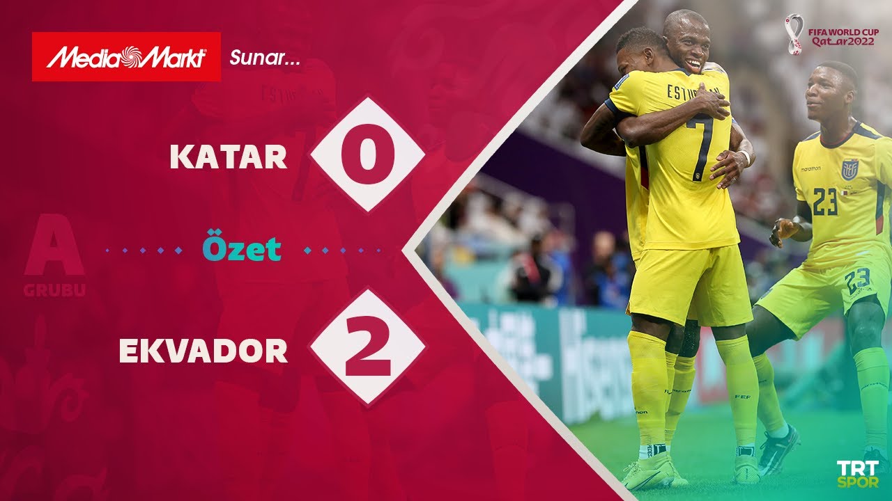 ⁣2022 Dünya Kupası A Grubu | Katar 0-2 Ekvador (Özet)  Enner Valencia maça damga vurdu x MediaMarkt