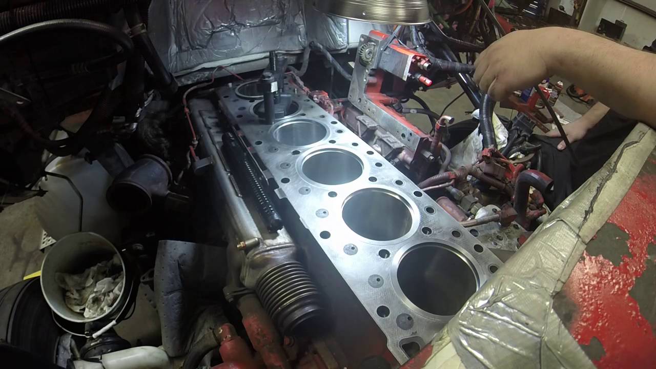 ISX Engine re build PT33 New Liner check and Install by Rawze YouTube