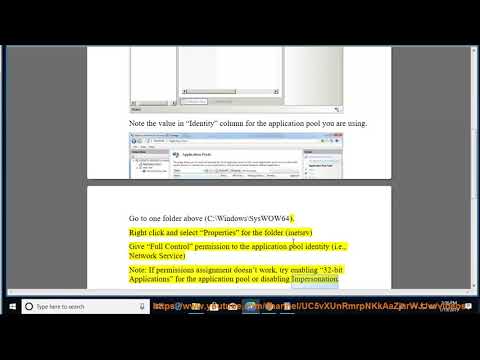 Fix Access to the path inetsrv is denied when accessing IIS database/server