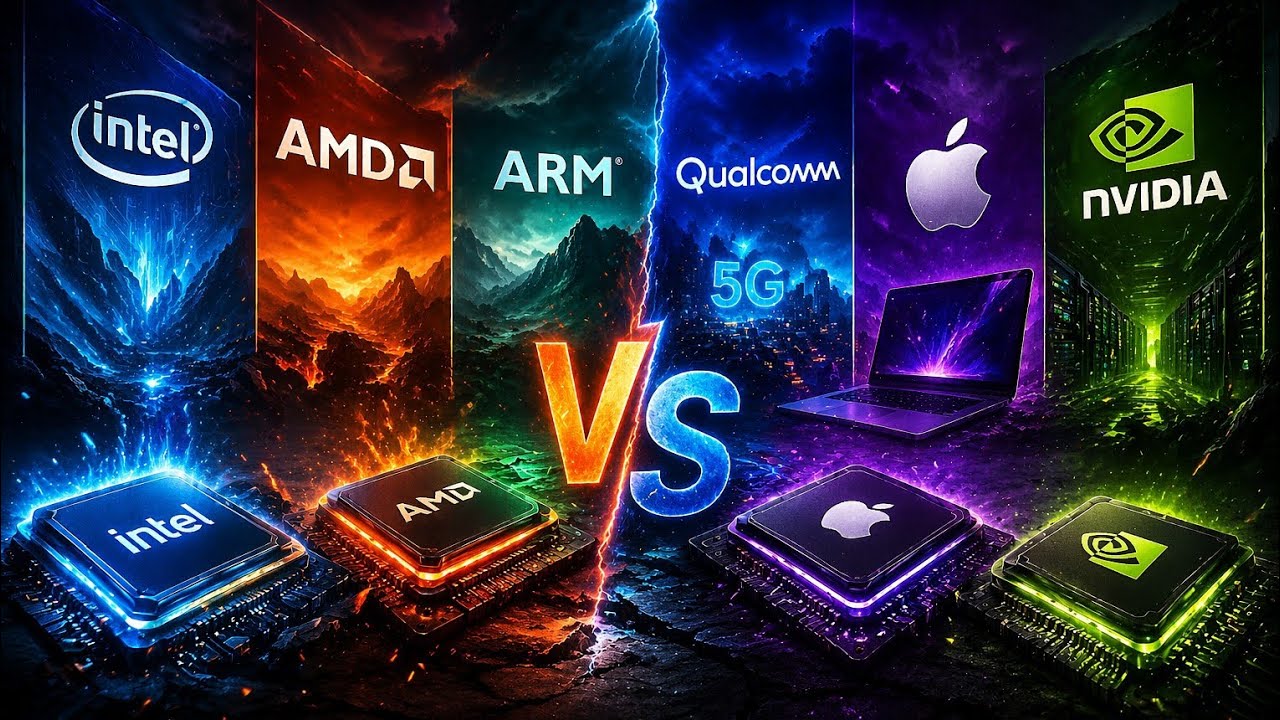 Intel vs AMD vs Apple vs ARM 😳 कौन है CPU KING? (2026 Truth) - YouTube
