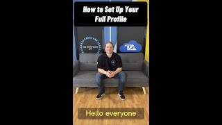How To Set Up your Full Profile screenshot 5
