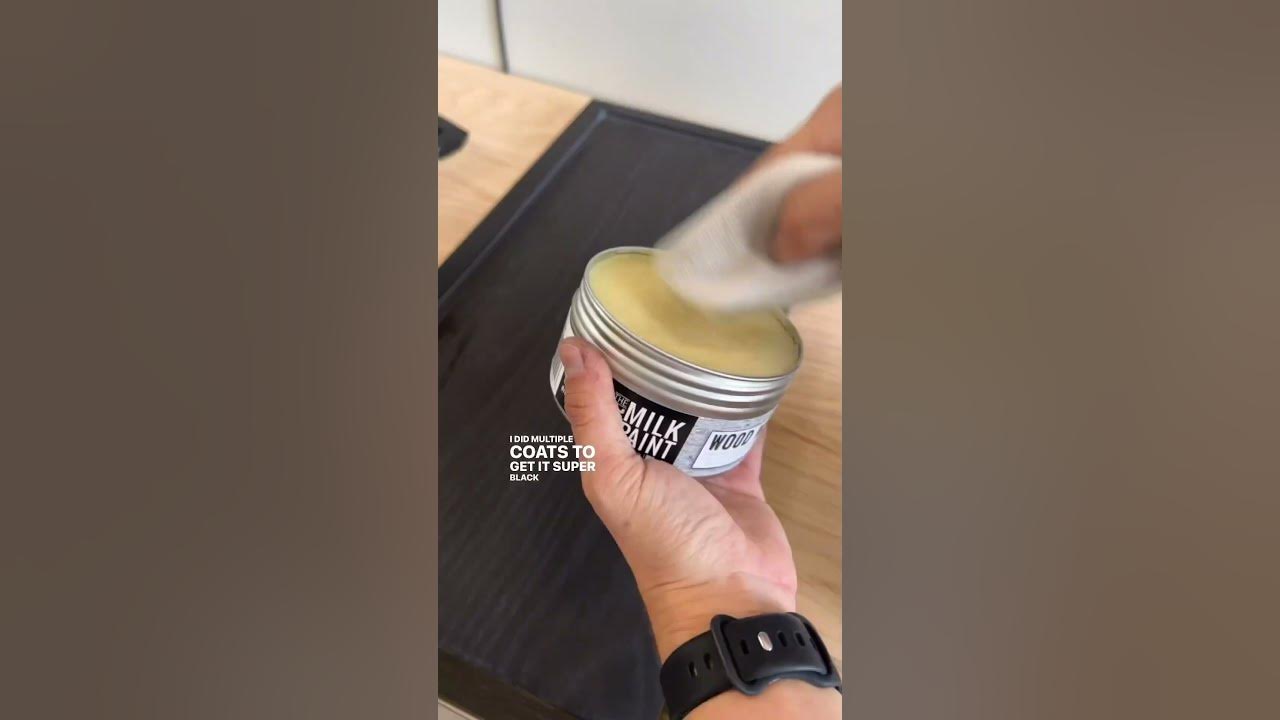 Easiest way to stain wood black! diy woodstain diyfurniture YouTube