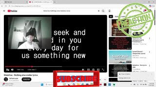 Metallica-Nothing Else Matters (Reaction)