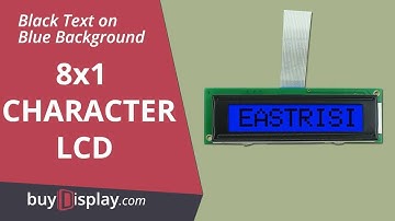 Character Module 8x1 LCD Display Datasheet,KS0066,Black on Blue
