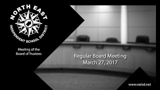 March 27, 2017 - Regular Board Meeting