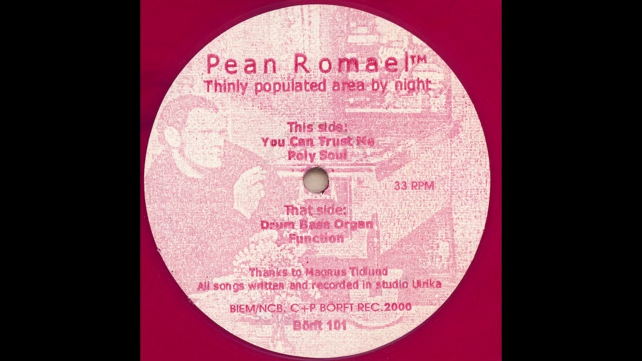 Pean Romael - Drum Bass Organ [Börft 101]