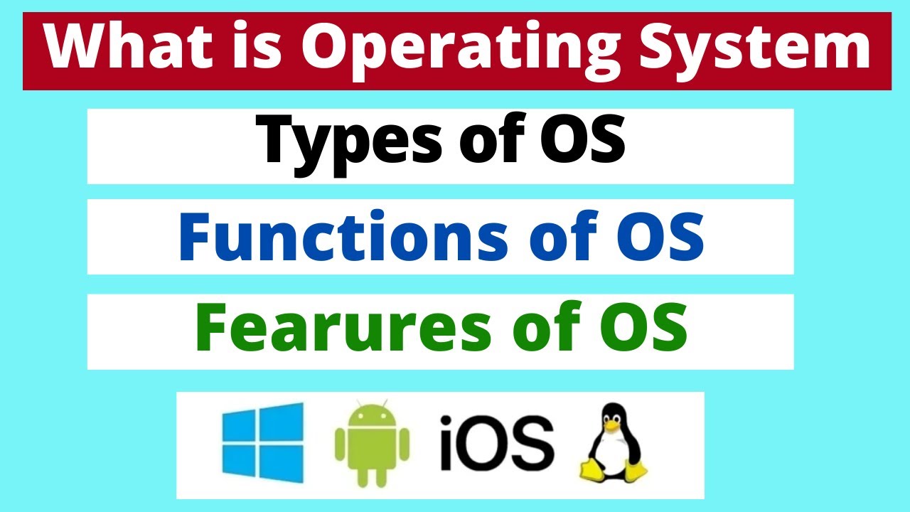 What is Operating System | OS | | Types of Operating System ...