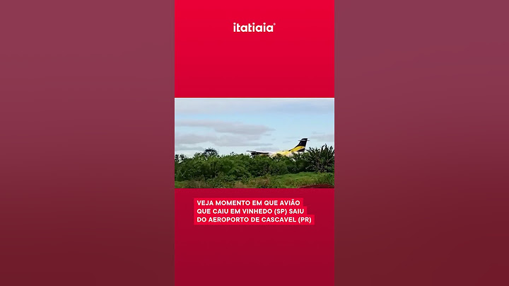 VEJA O MOMENTO EM QUE AVIÃO DA VOEPASS SAI DO AEROPORTO DE CASCAVEL-PR