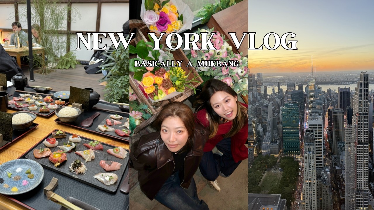 nyc vlog ❄️ visiting friends, eating through new york, cold weather