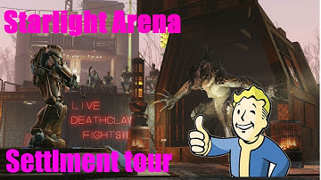 Fallout 4 settlment tour | Starlight Arena (starlight drive in)