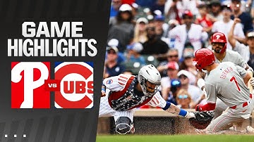 Phillies vs. Cubs Game Highlights (7/4/24) | MLB Highlights