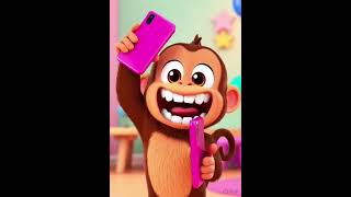 Bandar ka mobile adventure full comedy.#FunnyMonkey #AnimalComedy #CartoonStory #JungleFun #Shorts