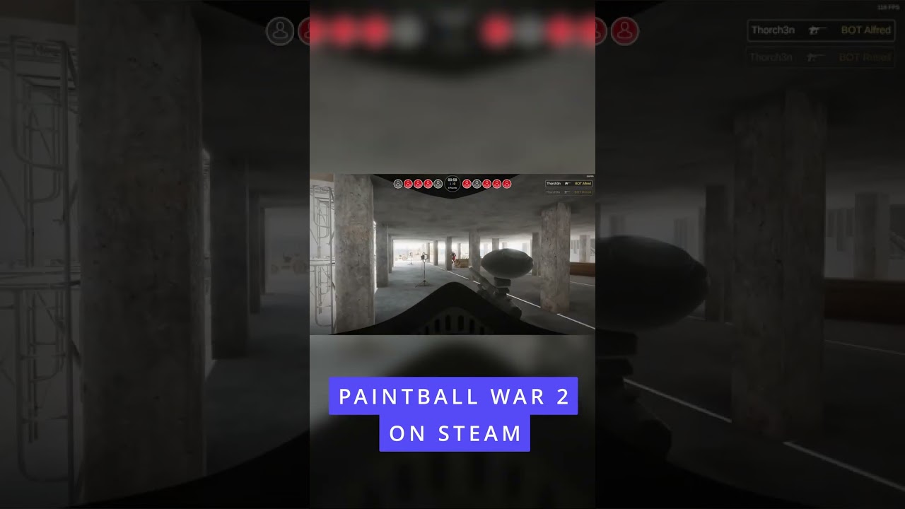 Video Gameplay Paintball War 2 