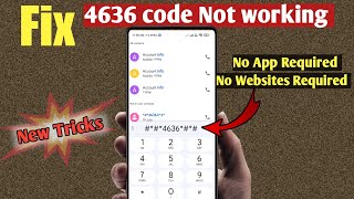 *#*#4636#*#* Not Working In Android | Code Problem Solved | Secret Settings | Fix All Code Problem | screenshot 3