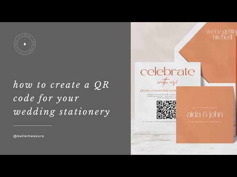 How to create QR Codes for your wedding invitations and stationery
