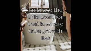 Embrace the unknown, for that is where true growth lies #greatsuccess #motivation #quote