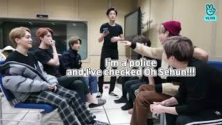 (ENG sub) [V LIVE] EXO - EXO’s super fun mafia game