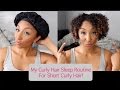 My Curly Hair Sleep Routine for SHORT Curly Hair! How to Maintain Next Day Curls! | BiancaReneeToday