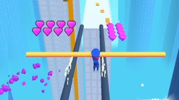 Rail Roof - Level 9 to 10 - All levels walkthrough gameplay - Android and ios gameplay