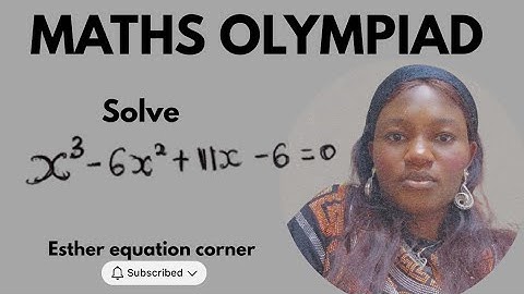 NICE MATH OLYMPIAD, CUBIC EQUATION