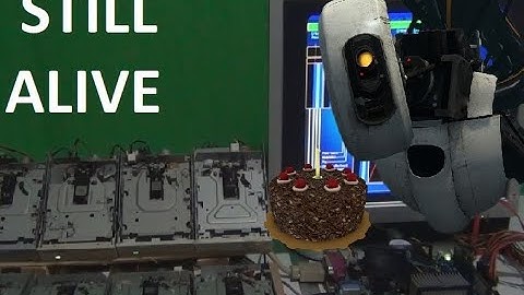 Still Alive from Portal on 8 floppy drives and a pc beeper