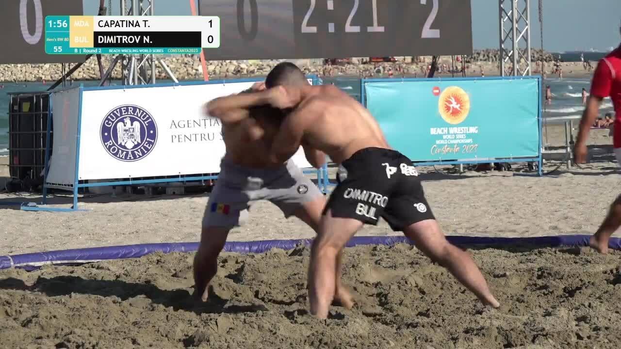 Rnd 2 • BW_M 80 kg • Traian CAPATINA(MDA) vs. Nikolay Iliev DIMITROV(BUL)
