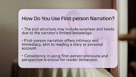 How Do You Use First-person Narration? - The Language Library