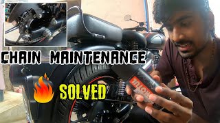 CHAIN MAINTENANCE BS6 | CHAIN LUBING | HEATING ISSUE SOLVED  | TAMIL| MARUN VLOGS 09
