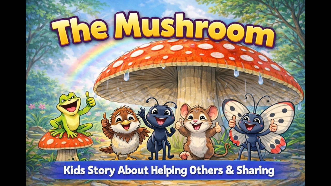 The Mushroom 🍄 | Kids Story About Helping Others & Sharing | Read Aloud for Children