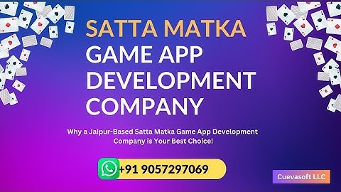 Satta Matka Game App Development Company #matkaappdevelopment