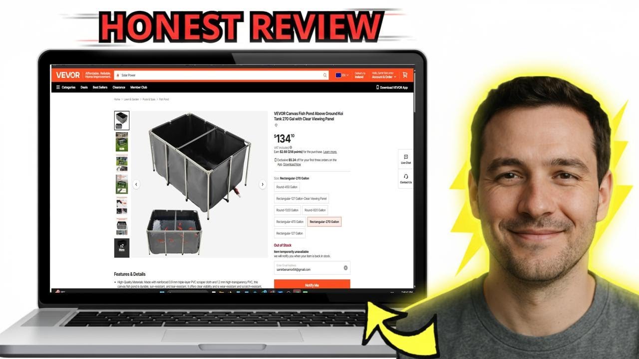 VEVOR 270 Gallon Koi Pond Review 2025 Best Budget Fish Pond Setup