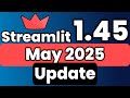 Streamlit 1.45 Release | May 2025