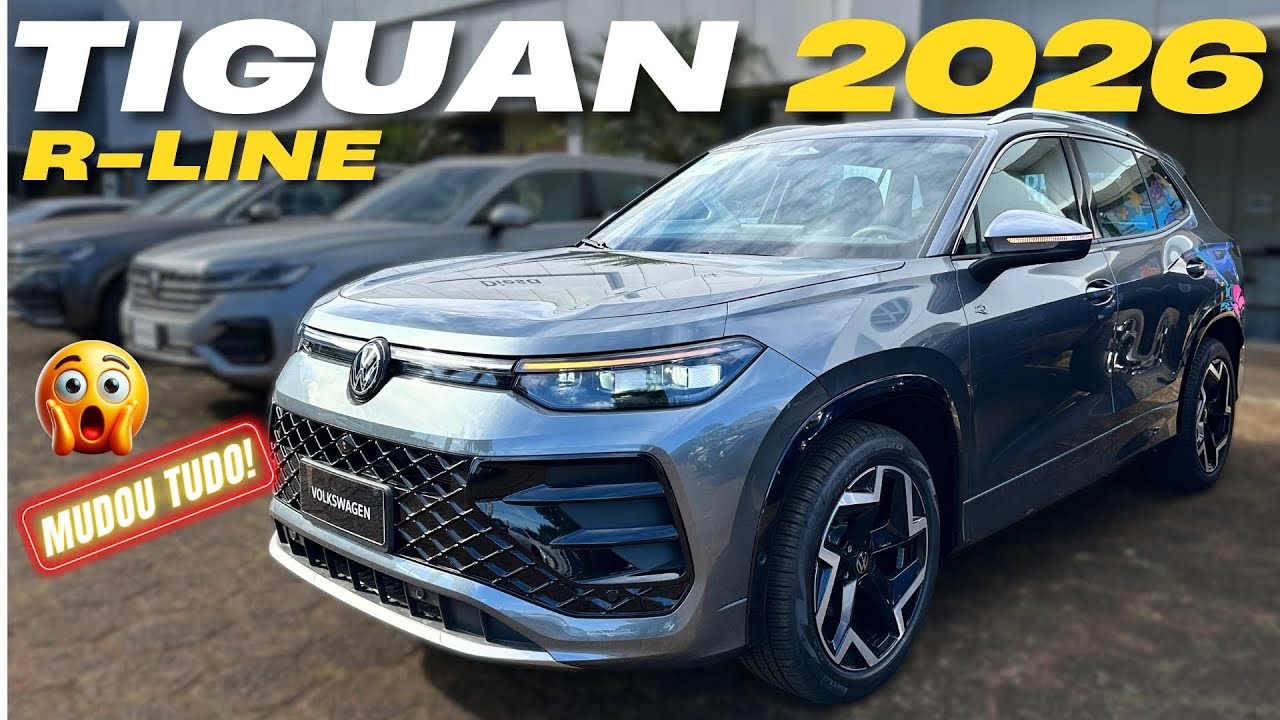 NOVO TIGUAN R-LINE 2026 - Veja Tudo Que Muda Na Nova Geração!